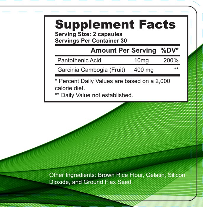 Supplement Facts label