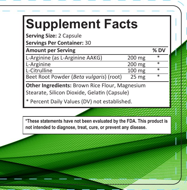 Supplement Facts label